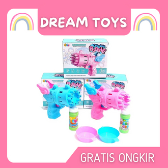 Mainan Anak Dream Bubble Gun Mainan Pistol Gelembung Bubble