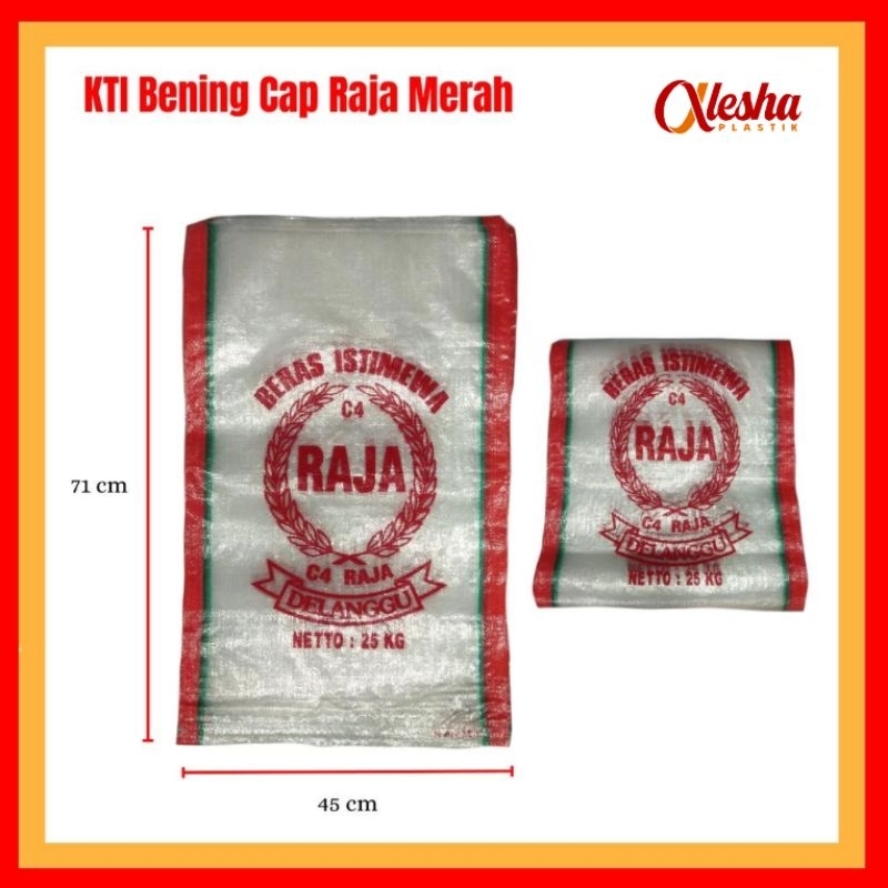 Karung Beras 25 kg KTI Cap C4 Raja /per 50 lembar