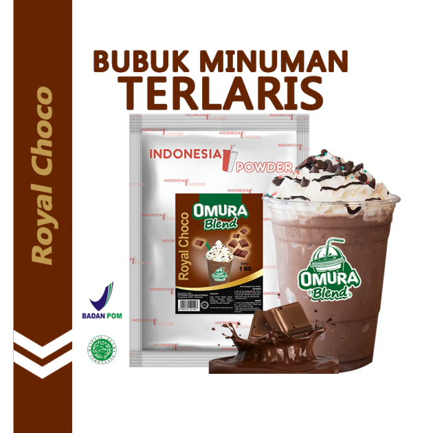 

OMURA Blend Bubuk Minuman Premium Rasa Royal Choco Powder Drink 1 Kg Omura Powder