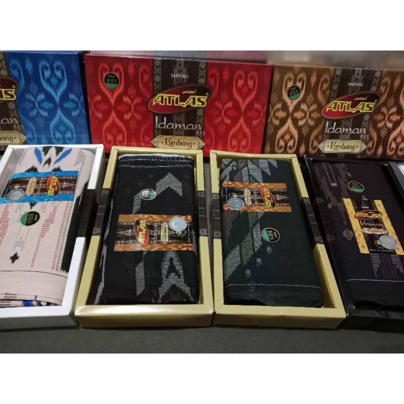 Sarung Atlas Idaman Kembang motif BHS original /Atlas idaman kembang Harmoni motif batik