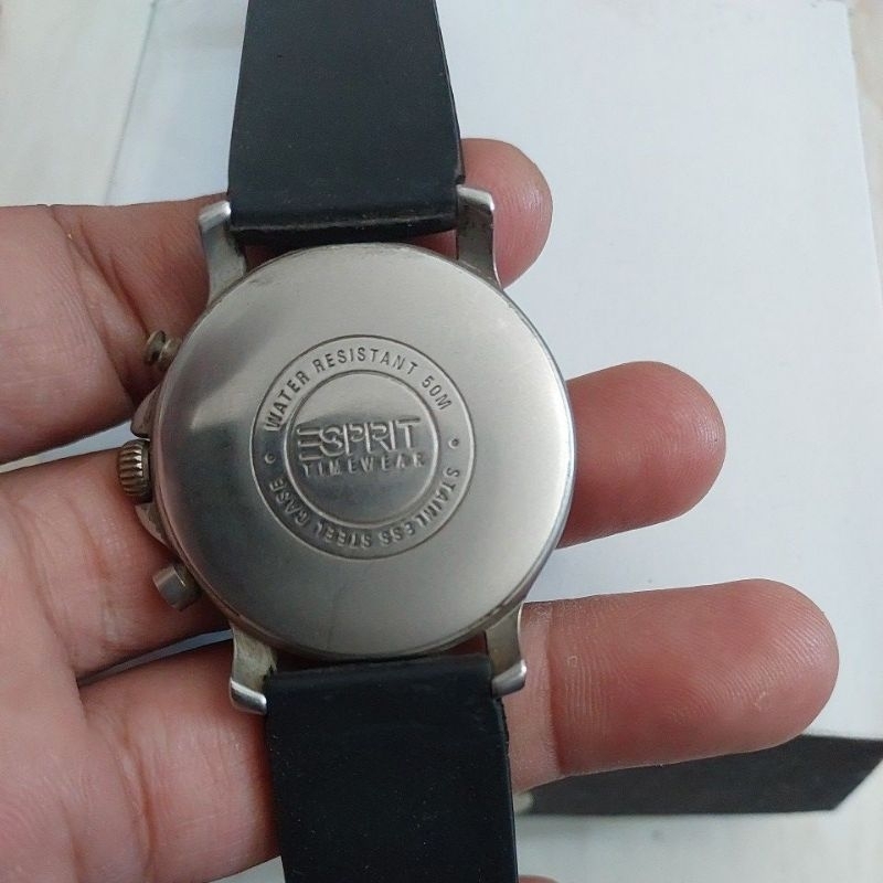 Jam Tangan original Chronograph Esprit preloved second bekas