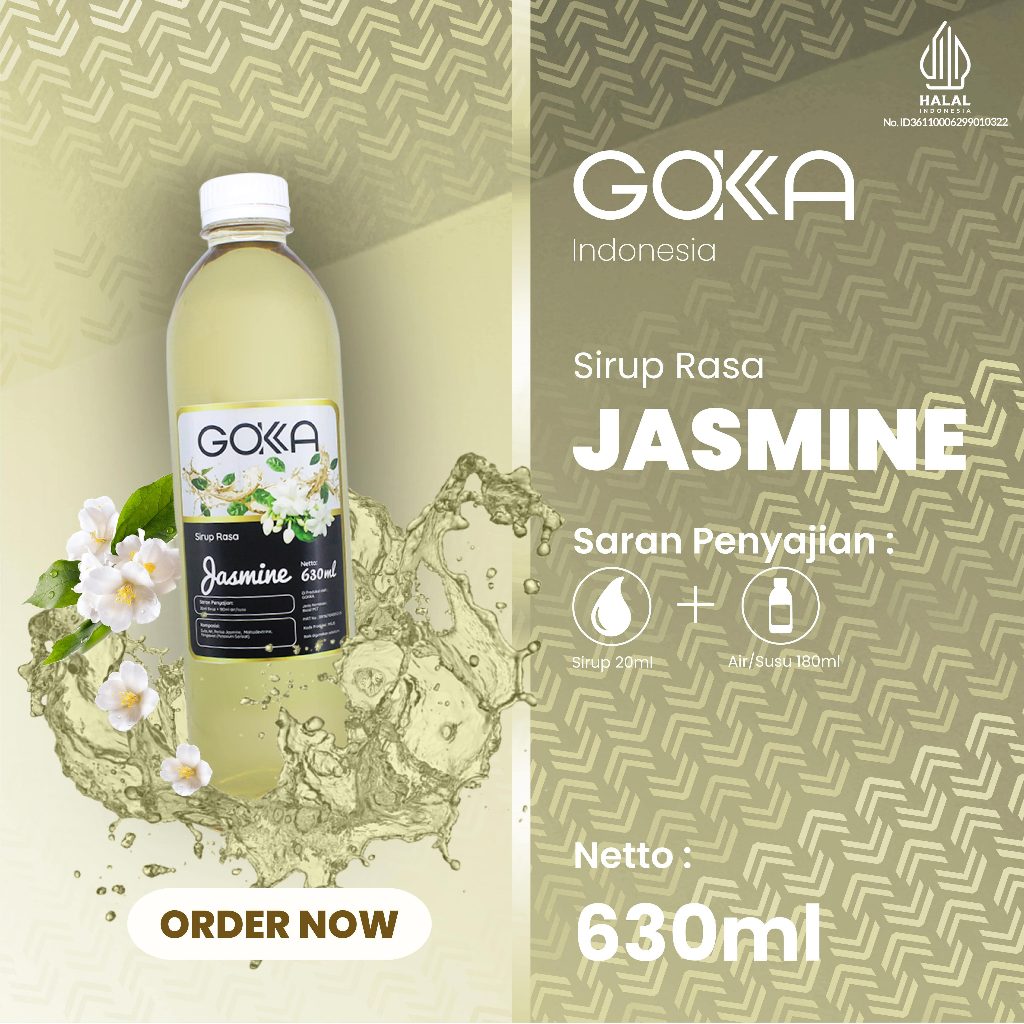 

Minuman Sirup Rasa Jasmine / Jasmine Syrup Gokka 630ml