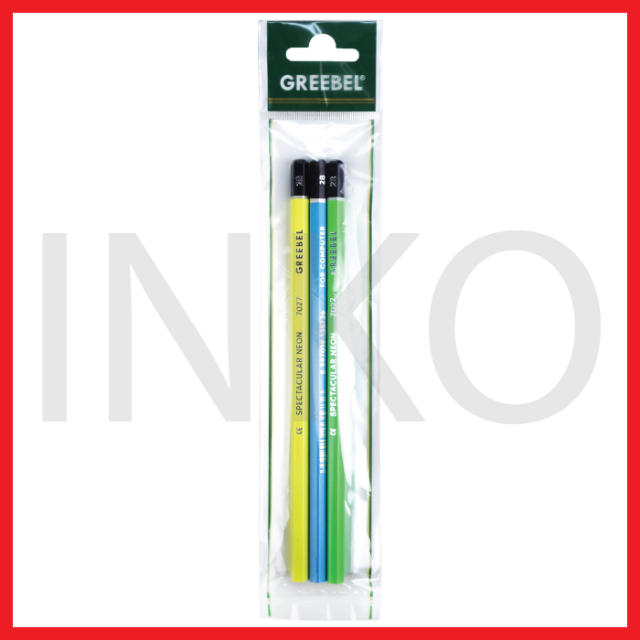 

GREEBEL PENCIL 2B NEON 7027 3PCS