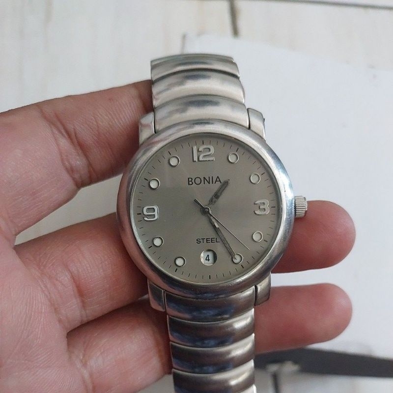 Jam tangan original Bonia preloved second bekas unisex