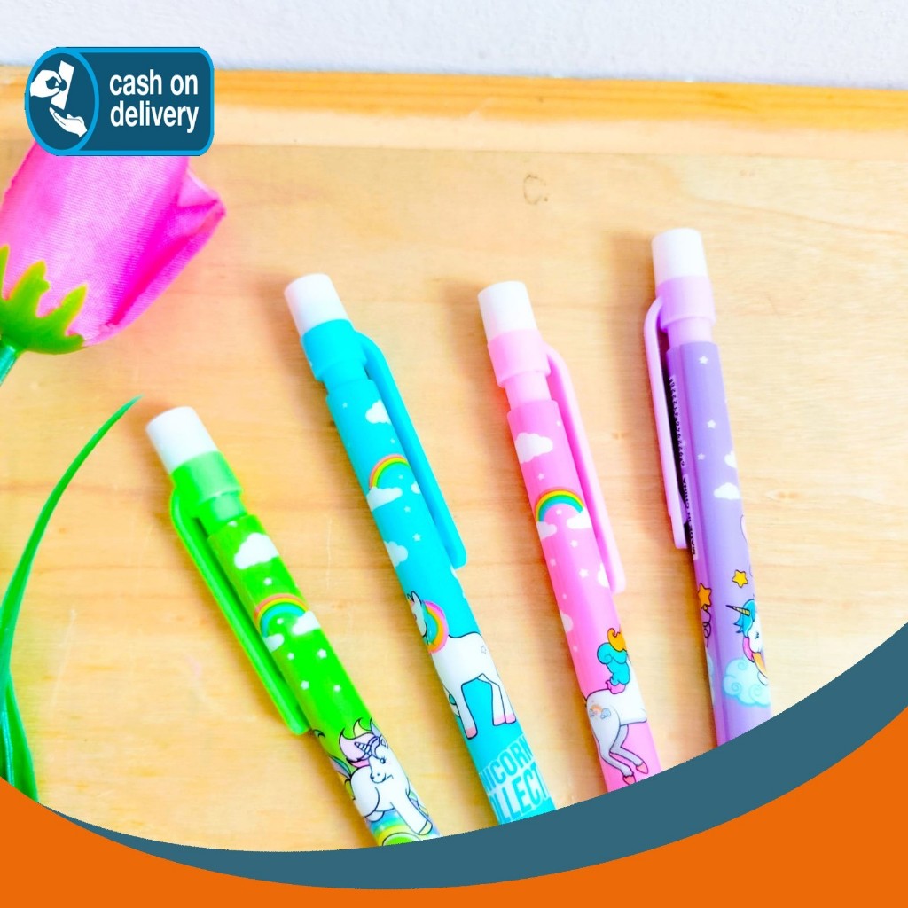 PENSIL CETEK MEKANIK COLLECTION UNICORN PCM-1032 MECHANICAL KLIK CLICK KARAKTER UNIK MURAH PENCIL AL