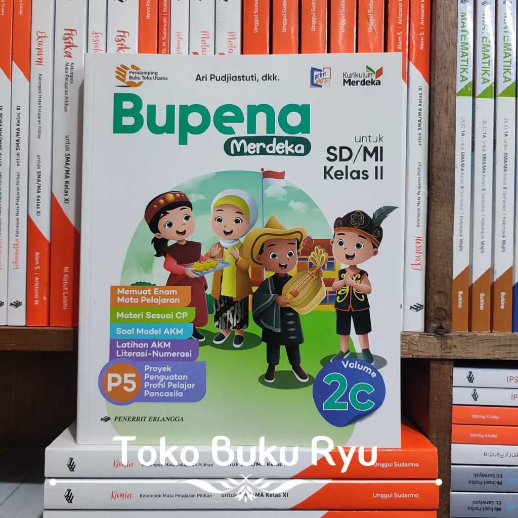 Buku Bupena Merdeka 2C Kelas 2 SD Kurikulum Merdeka Erlangga