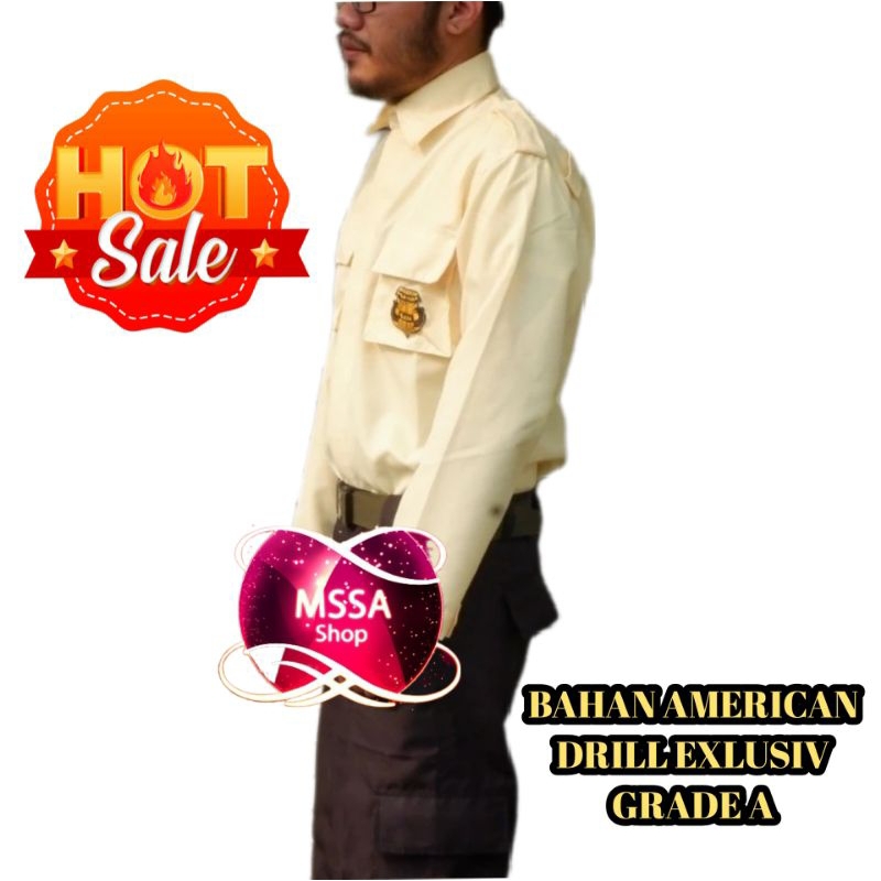 Seragam satpam pdl cream security terbaru Seragam PDH PDL Cream terbaru Seragam Securiti kream  Sera