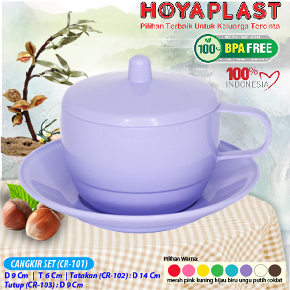 HOYAPLAST CANGKIR SET BPA FREE