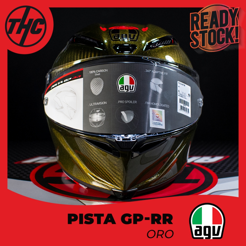 AGV PISTA GPRR ORO LIMITED EDITION FULL FACE HELMET