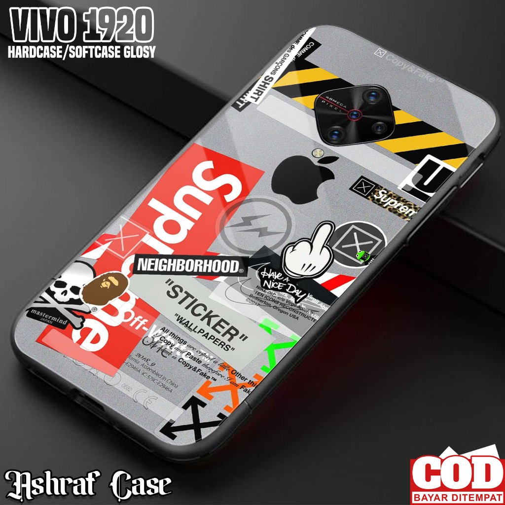 Case VIVO 1920 - Casing VIVO 1920 Terbaru ( BA ) Silikon Hp Vivo 1920 - Softcase Glass Kaca - Kesing