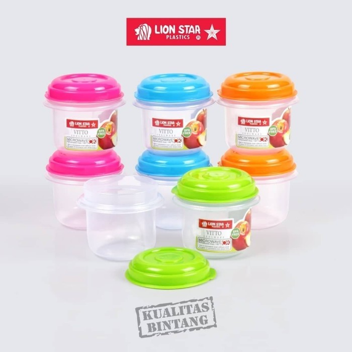 VITTO SEALWARE VT-12 TEMPAT BUMBU MINI PAKET 2SET KOTAK SERBAGUNA TEMPAT MAKANAN PLASTIK LION STAR