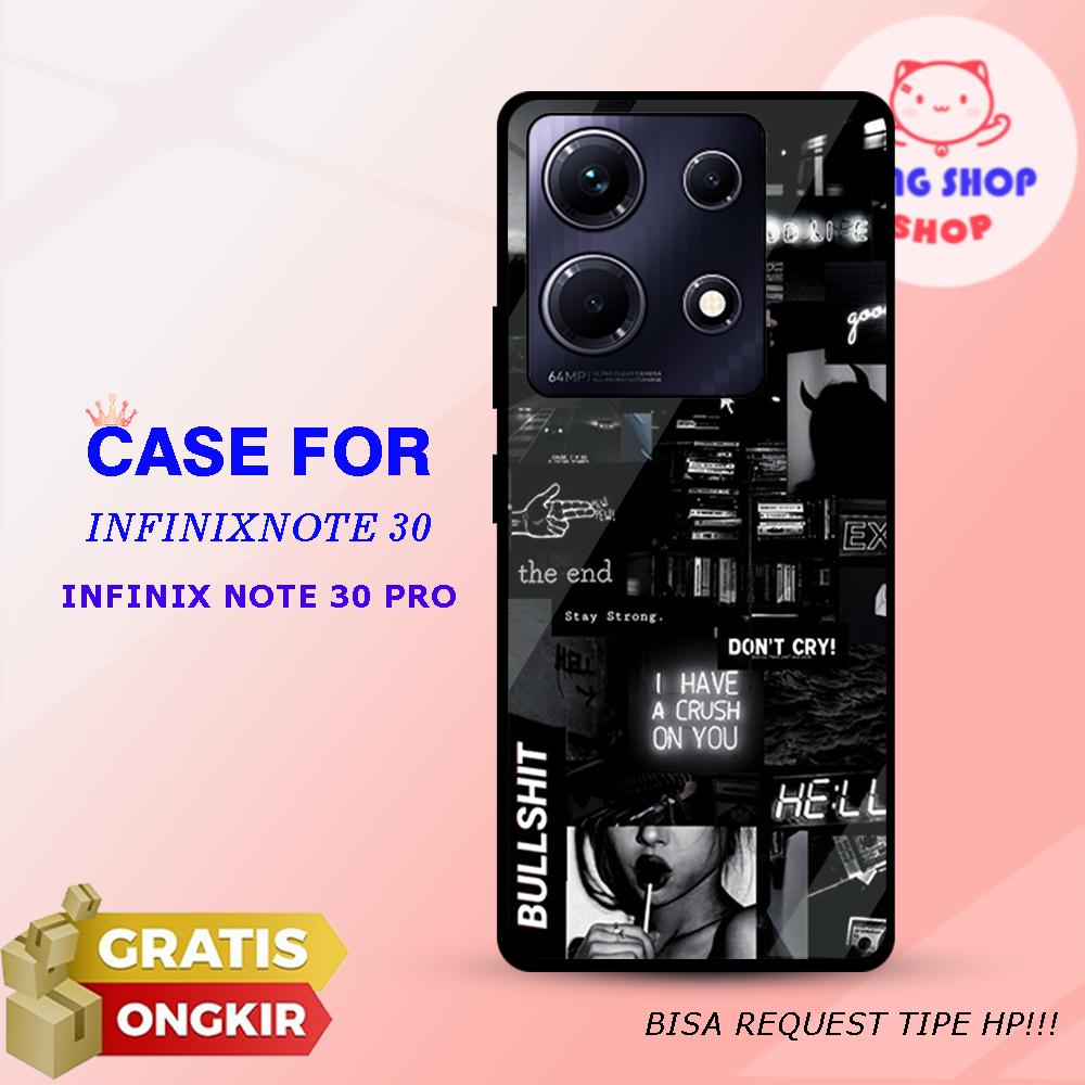 [ips68]  TERBARU!!! Case Glossy INFINIX NOTE 30 | INFINIX NOTE 30 PRO | CASING KEKINIAN Casing Kilau