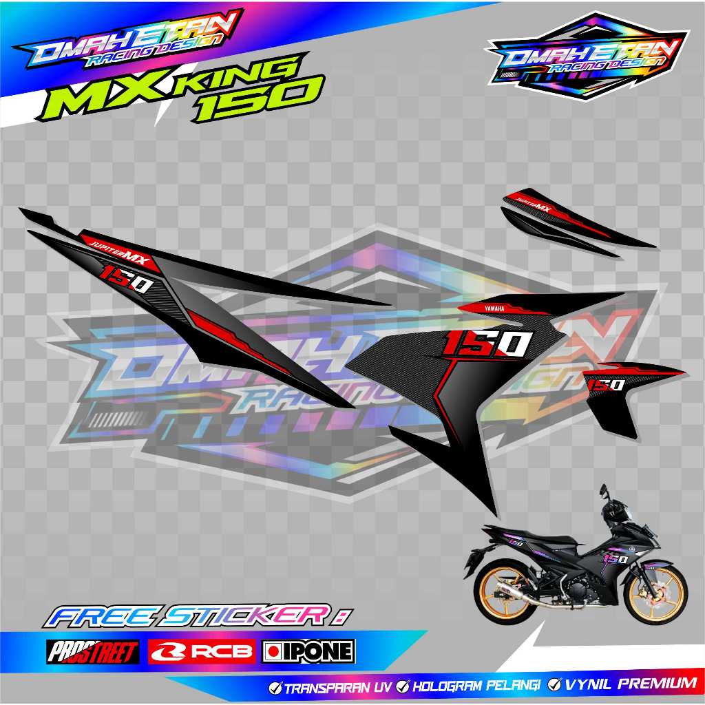 STRIPING VARIASI MOTOR YAMAHA MX KING 150 / STICKER LIST YAMAHA MX KING 150