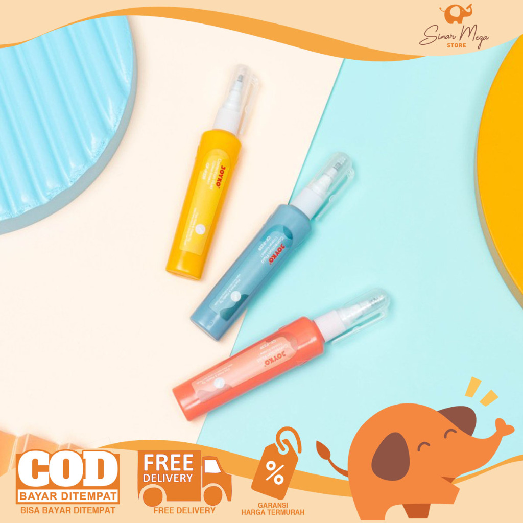 

Joyko Tip Ex Correction Fluid CF-P239 / Tip Ex Cair / Correction Fluid Cairan Koreksi Penghapus Cair