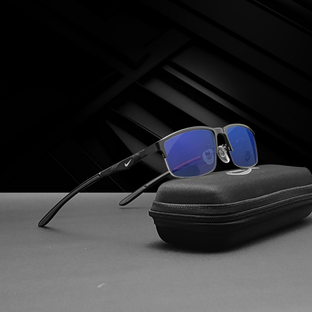 KACAMATA FRAME MINUS/PLUS PHOTOCROMIC BLUERAY BLUECROMIC PROGRESIF PRIA/WANITA NIKE 7603 OUTDOOR IND