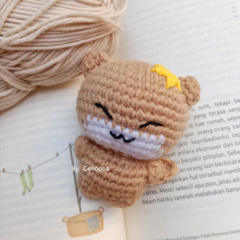 (0015) Doll Dino Seventeen Choco Otter Rajut Amigurumi