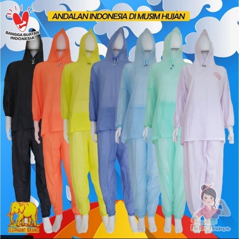 Jas hujan midi elephant brand