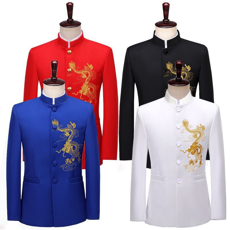 Realpic AP16 S-3XL Atasan pria impor baju sangjit pria jas sangjit jas chinese wedding cheongsam pri