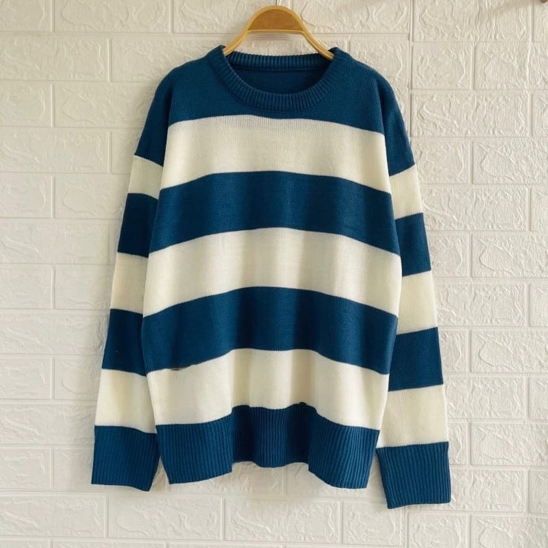 Eira Sweater Rajut Wanita Oversize - Blouse Atasan Rajut Wanita