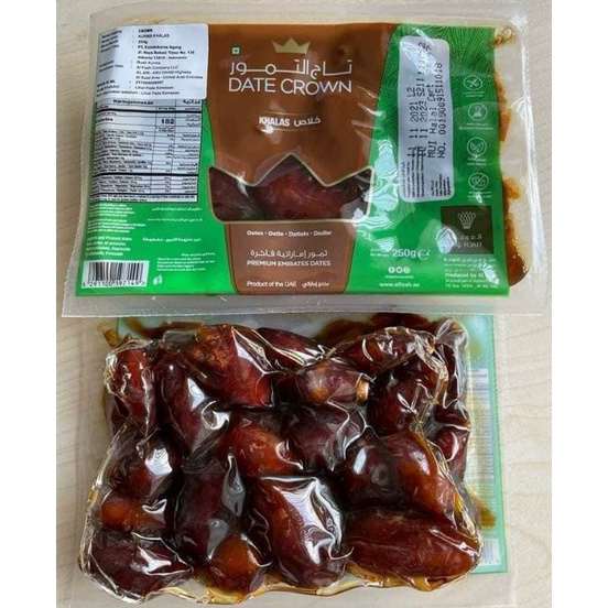 

Seller Kurma Basah Kurma Vakum Kurma Khalas termo Date Crown Kurma Madu Kurma lenbut 250gr