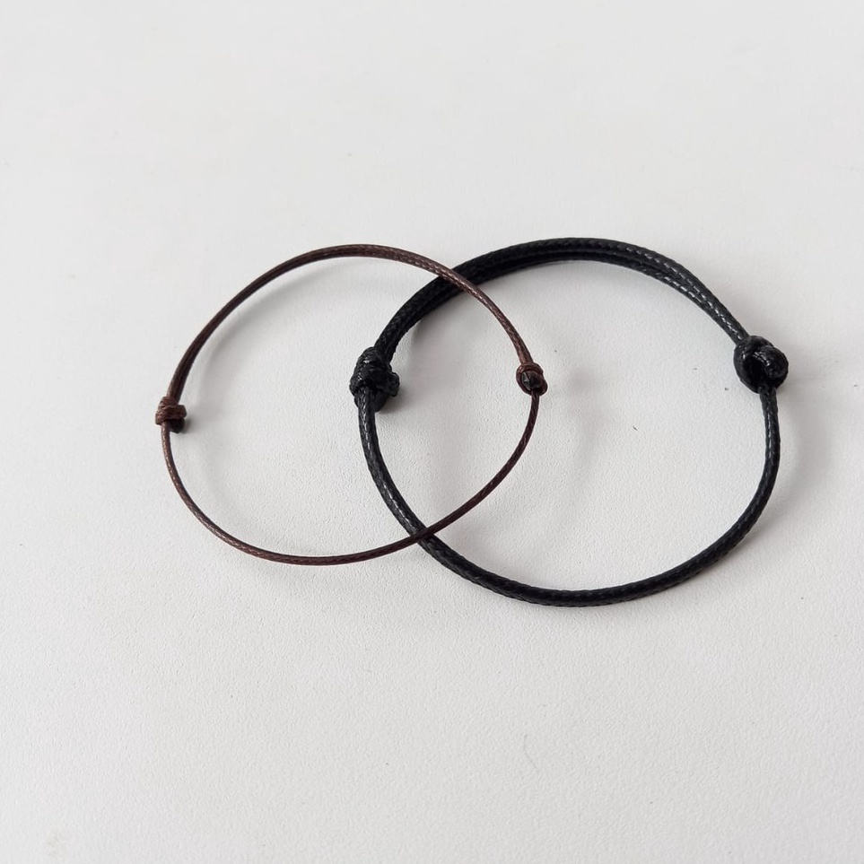 Best Zafa Gelang tali pria wanita simple elegant keren / gelang simpel / gelang simple - Simple Brac