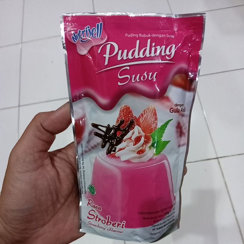 

Mahbubah - Nutrijell 145 g Puding Bubuk dengan Susu Rasa Stroberi