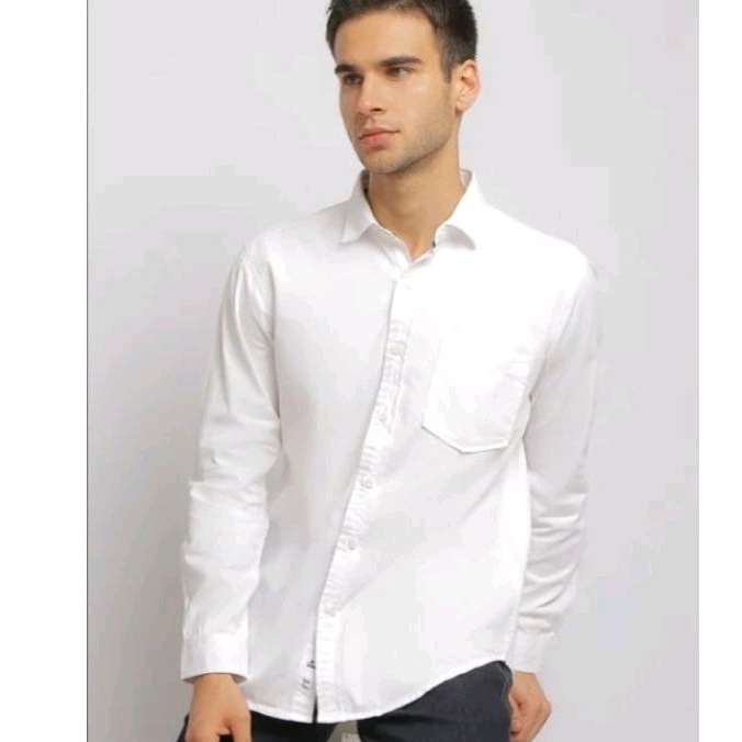 Kemeja Putih Pria Original Lois KLL369
