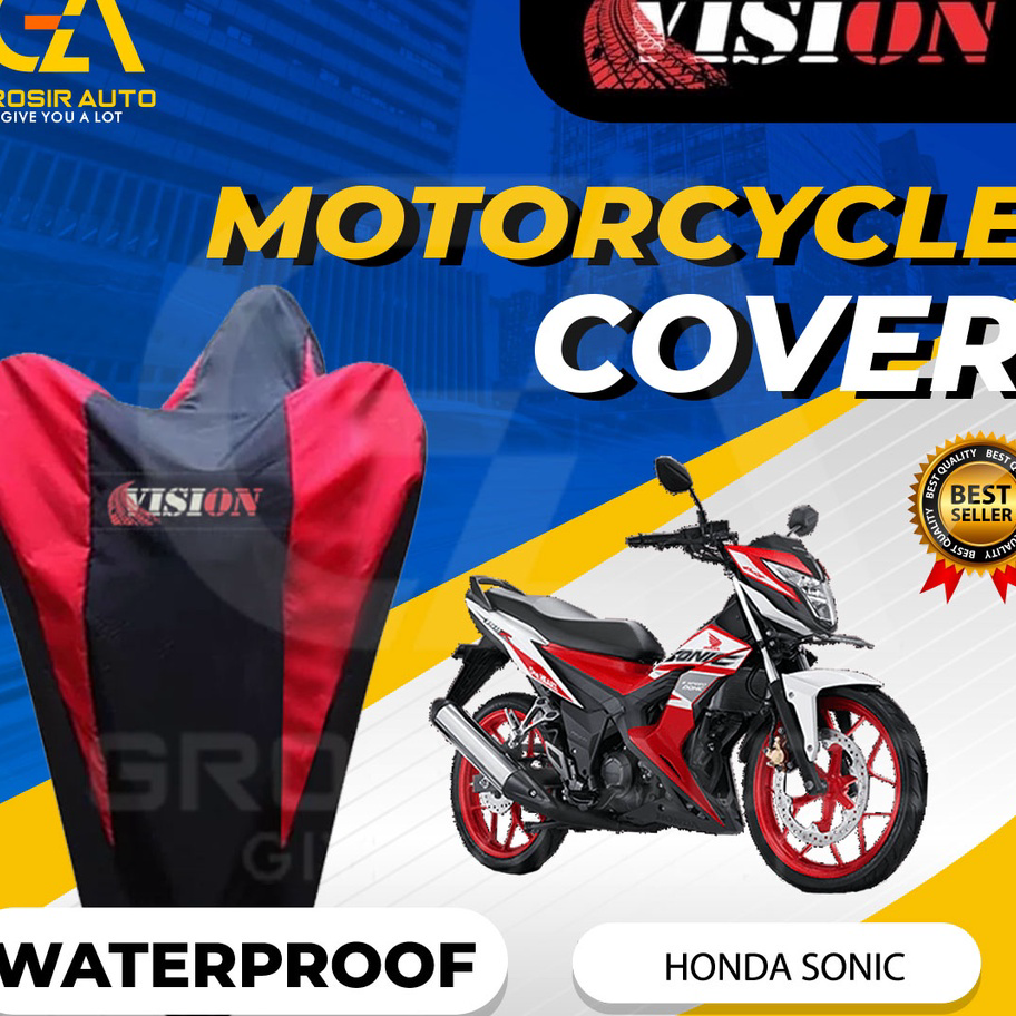 Banyak Peminat Sarung Motor HONDA SONIC Waterproof Vision / Cover Selimut Penutup Sarung Mantel Moto