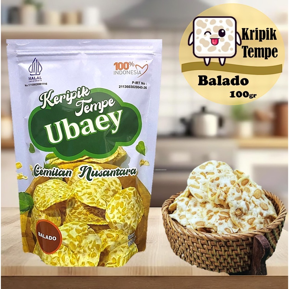 

KERIPIK KRIPIK TEMPE SAGU BALADO - 100GRAM