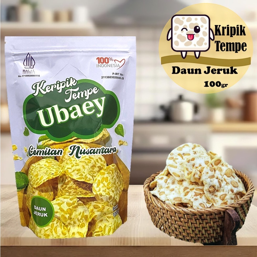 

KERIPIK KRIPIK TEMPE SAGU DAUN JERUK - 100GRAM