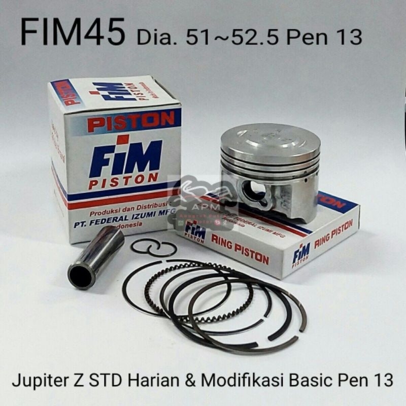 PISTON KIT/ PISTON SET FIM45 JUPITER Z, VEGA R Os Std 25 50 75 100 150 FIM 45