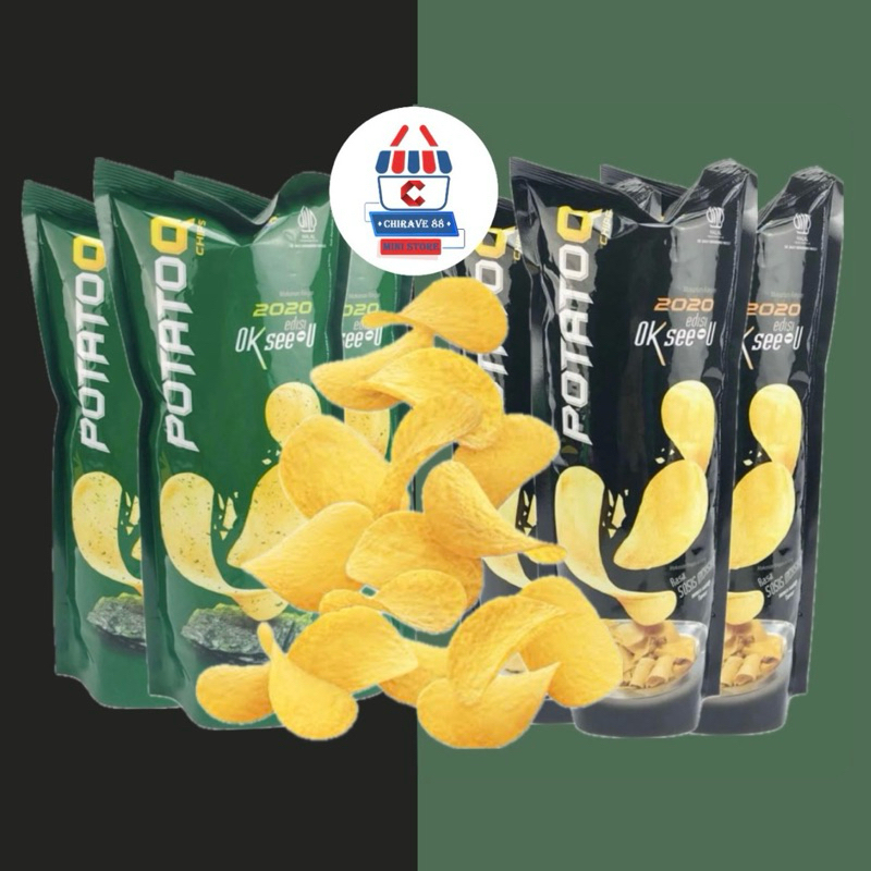 Kikoya Snack - Potato Q Chips - Keripik Kentang Pouch 50g