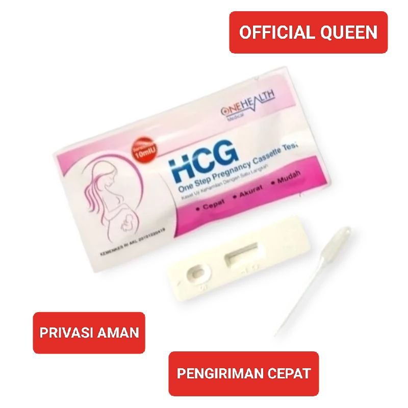 Onehealth HCG ONE STEP PREGNANCY CASSETTE TEST  Tes Kehamilan - Testpack - Tespek - Testpek - Tes ha