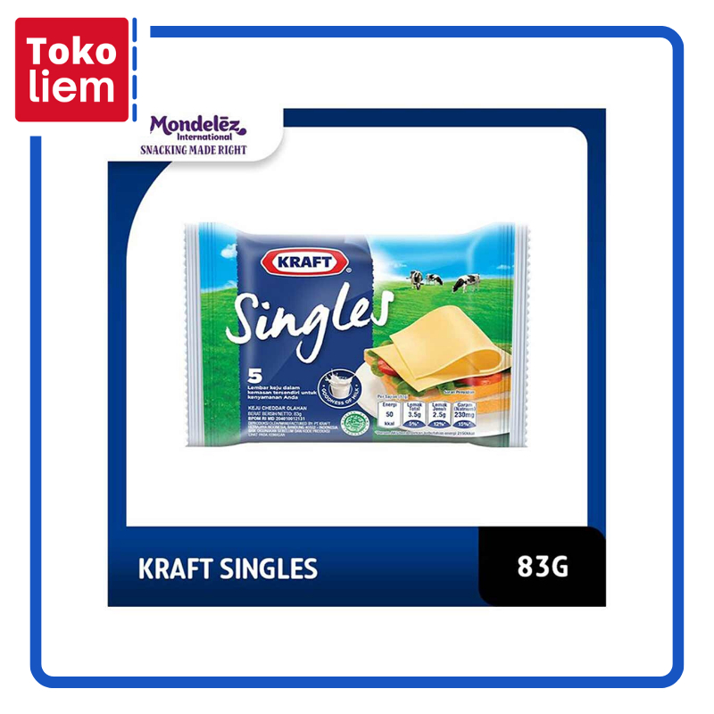 

Kraft Keju High Calcium Singles 5 Slice 83G