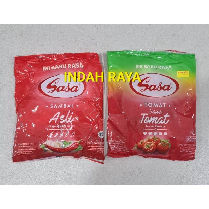 

SASA SAMBAL ASLI & SAUS TOMAT 192g (24 sachet x 8g) /bks