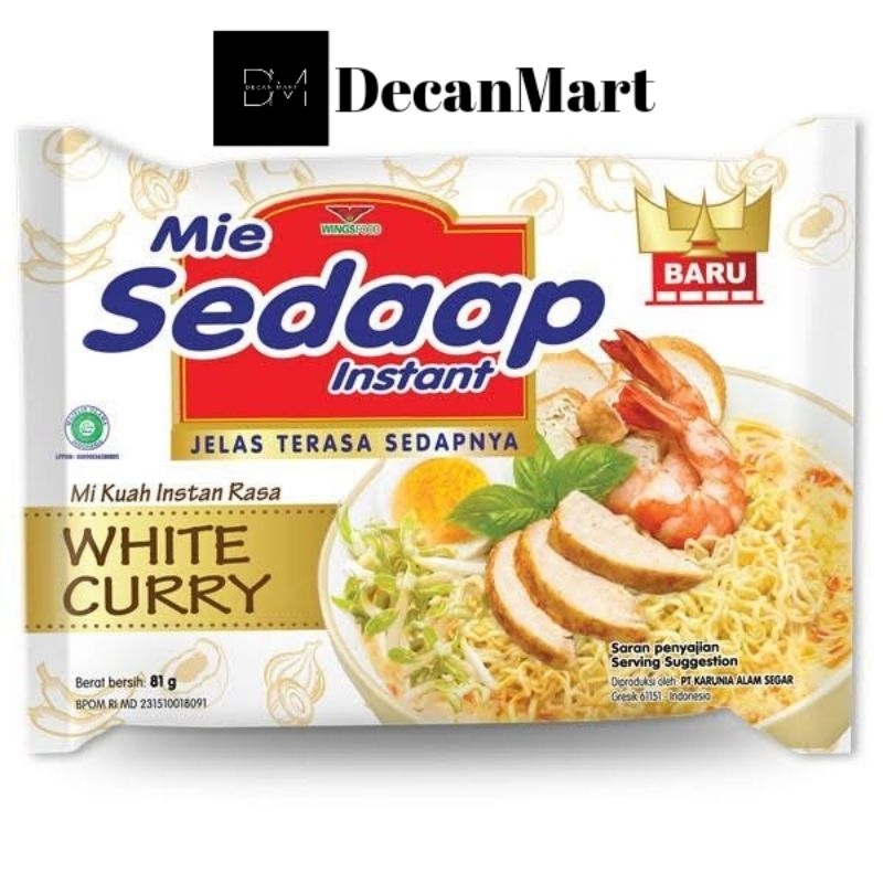 

MIE SEDAAP WHITE CURRY 81G 1PCS