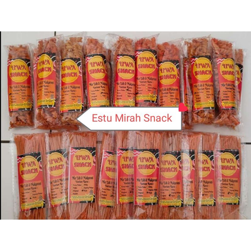 

ESTU MIRAH SNACK "MAKARONI SPIRAL" PAKET 100 PCS