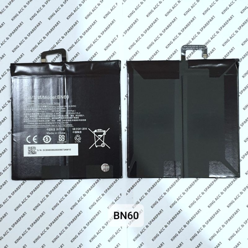 BATT BATERAI BATRE BATERE BATTERY XIAOMI MI PAD 4 BN60 BN-60