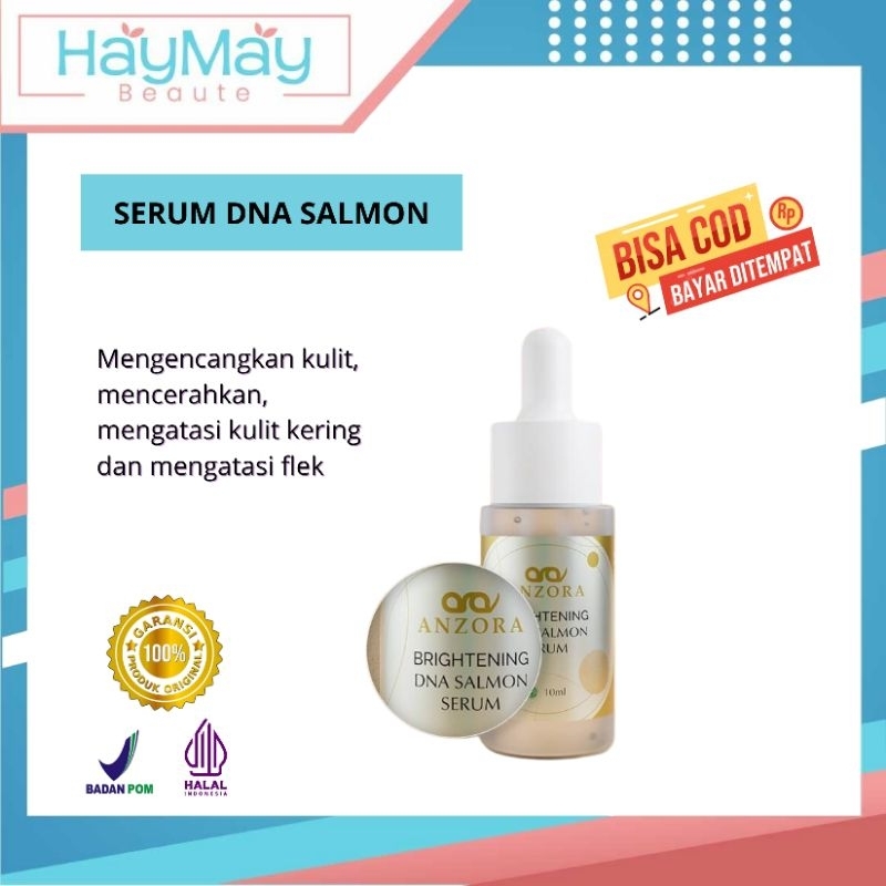 Serum DNA salmon anzora original bpom aman - serum mengatasi flek kusam  bekas jerawat anzora skinca