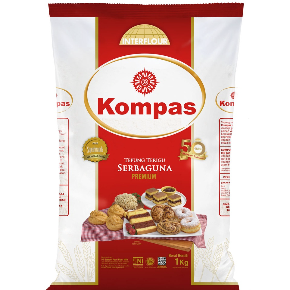 

Diskon Promo TEPUNG TERIGU KOMPAS 1KG