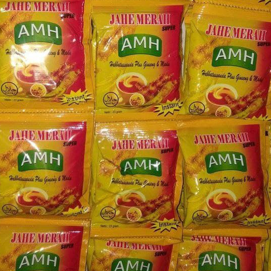 

➙➼✦❃ PROMO!!! Jahe merah SUPER AMH BPOM Iklan Sule Original /RENCENG isi 10 SCH, JAHE RATU LEBAH isi 12 Sachset, Promo,Termurah