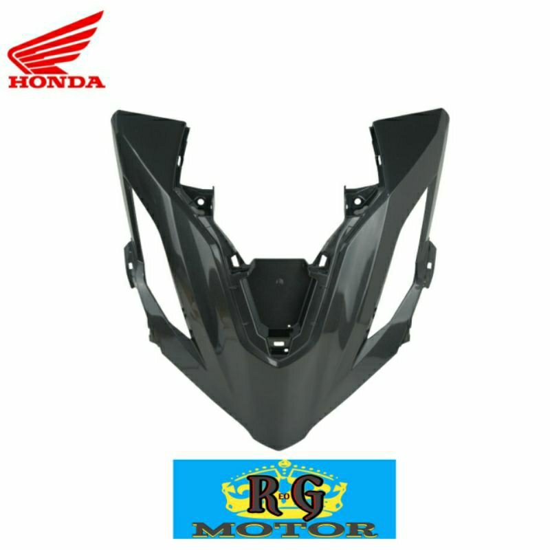 Cover Tameng Depan Hitam Metalic Honda Vario 160 K2S Ori AHM 64301K2SN00ZM