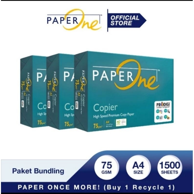 

Kertas HVS A4 paperone 75g/m