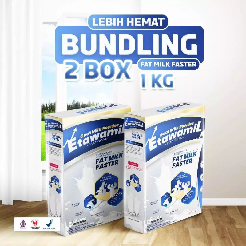 

susu ETAWAMIL WEIGHT GAIN / RASA VANILA - susu penambah nafsu makan/gemuk / berat badan BPOM RI 1kg