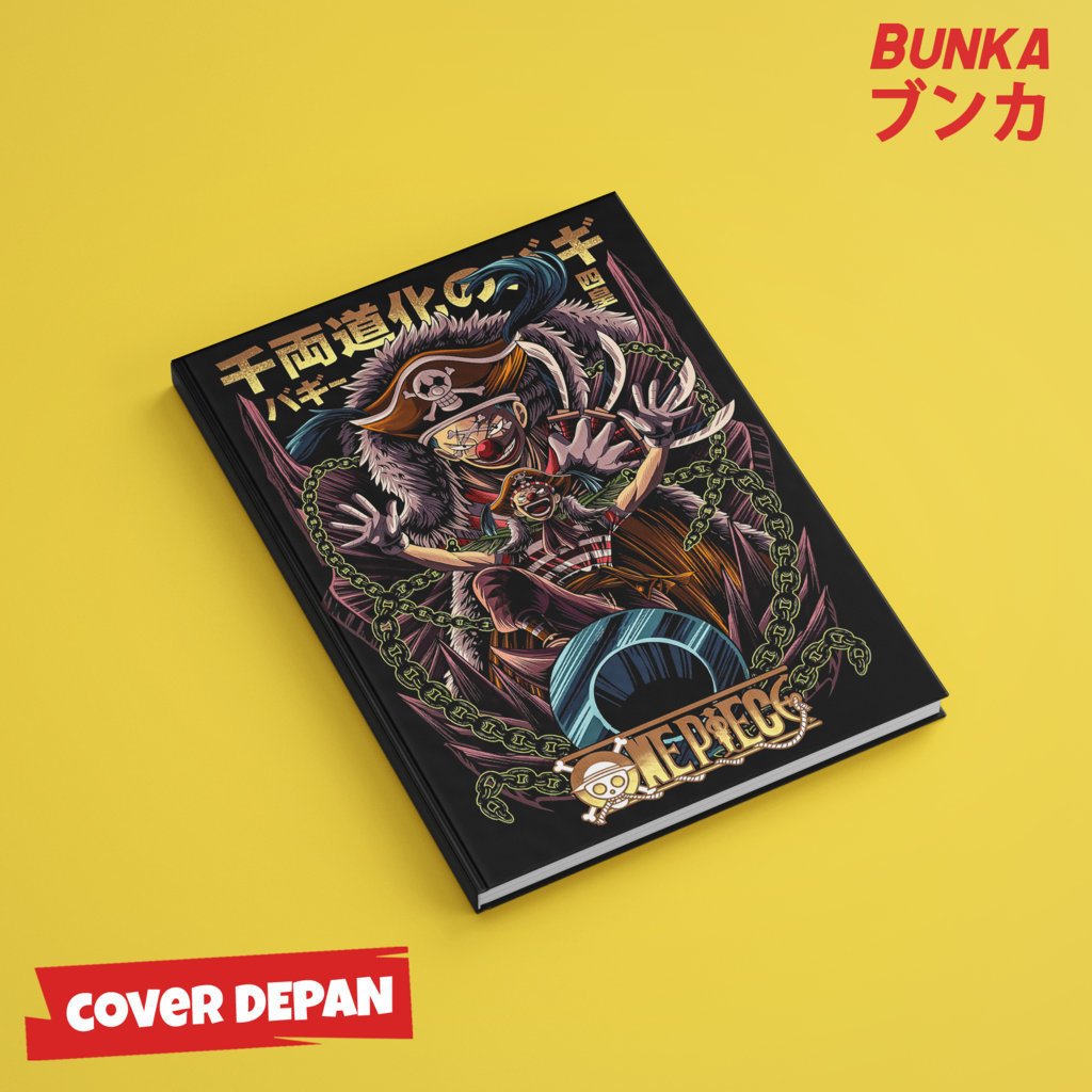 

Note Book Aesthetic Anime One Piece Buggy the Yonkou Design Hardcover A5 Buku Tulis Catatan Notes Agenda Planner Jurnal vintage buku catatan story book kado anniversary valentine cowok cewek murah