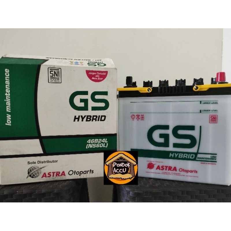 Aki GS Hybrid NS60L aki mobil Ertiga. Grand Livina