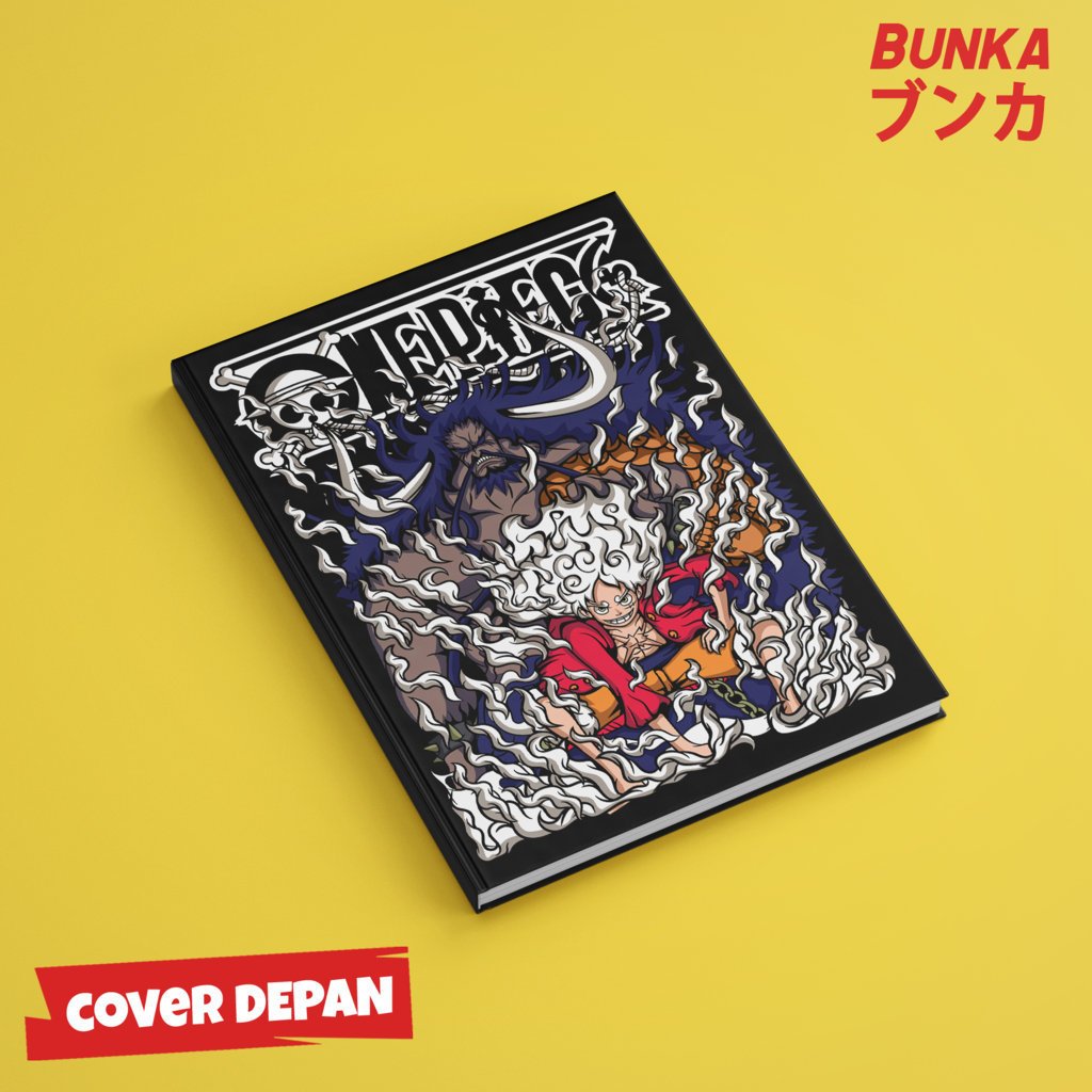 

Note Book Aesthetic Anime One Piece Luffy and Kaido Kaidou C Design Hardcover A5 Buku Tulis Catatan Notes Agenda Planner Jurnal vintage buku catatan story book kado anniversary valentine cowok cewek murah