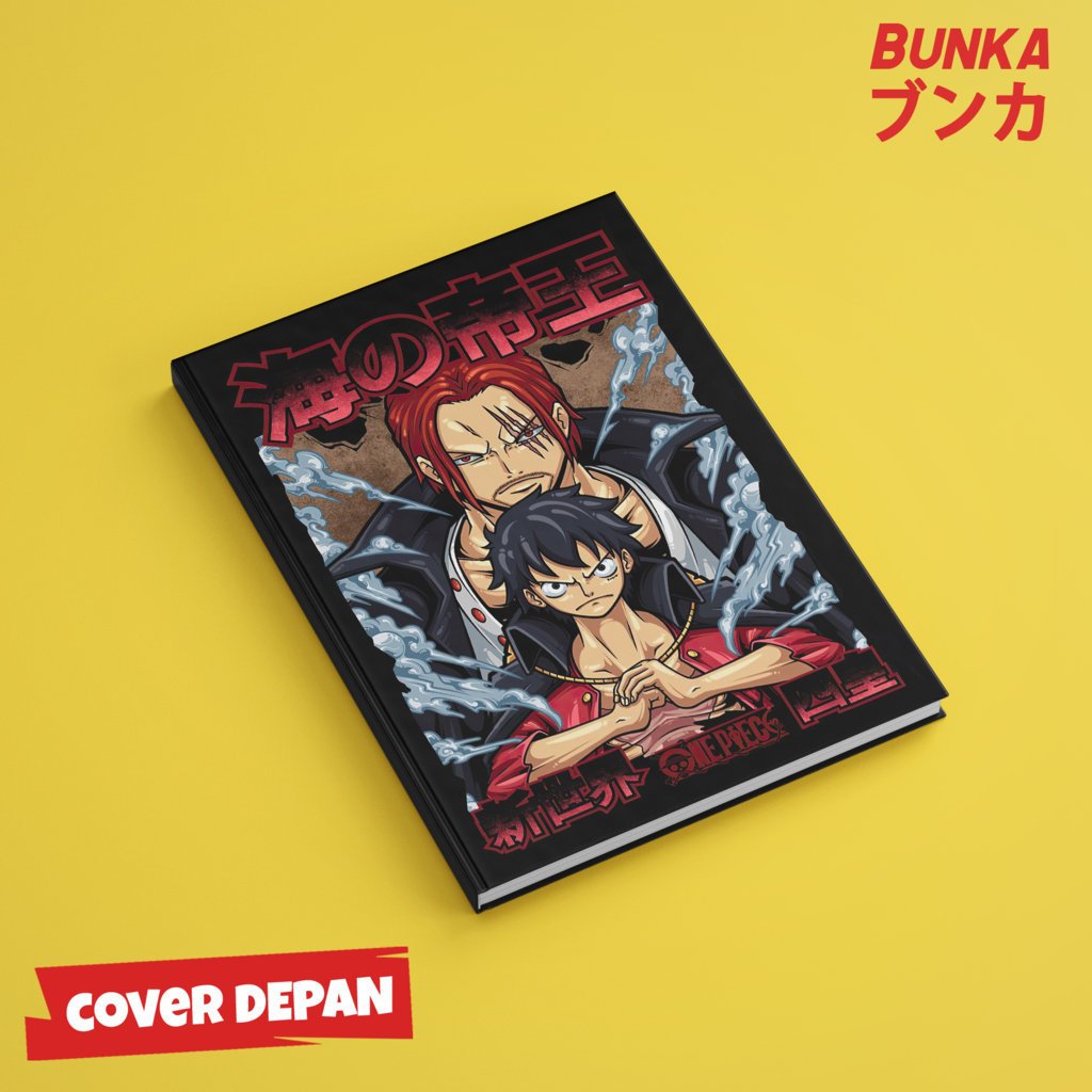 

Note Book Aesthetic Anime One Piece Luffy and Shanks Design Hardcover A5 Buku Tulis Catatan Notes Agenda Planner Jurnal vintage buku catatan story book kado anniversary valentine cowok cewek murah