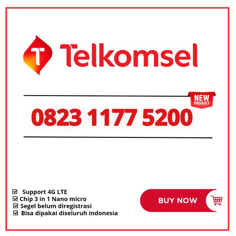 Nomor cantik simpati telkomsel 1177 5200