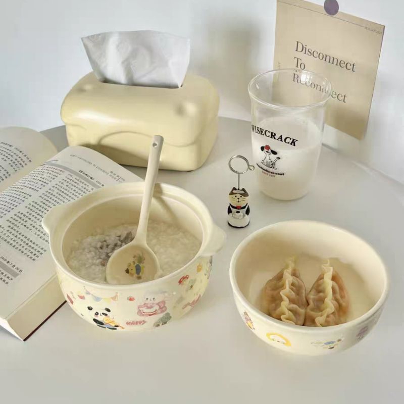 RAMYEON Set Ceramic Bowl / Mangkok Keramik / Mangkuk Keramik / Mangkuk Tahan Panas